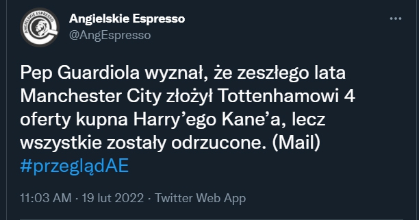 Pep Guardiola zdradził, ILE RAZY próbował ściągnąć Harry'ego Kane'a!